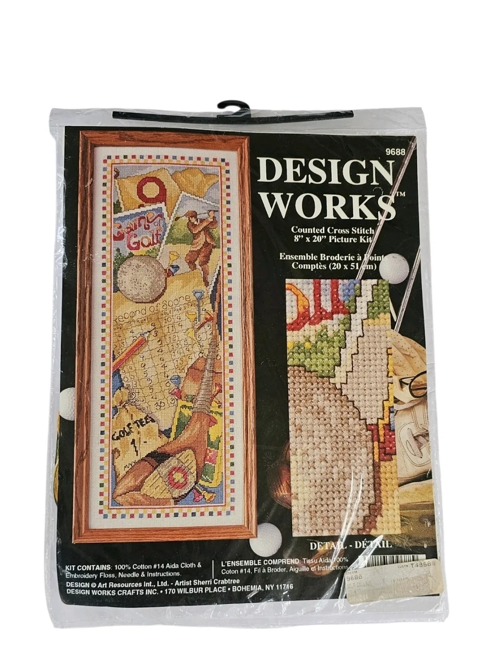 Design Works Golf Cross Stitch Kit #9688 Game of Golf Nostalgic 8